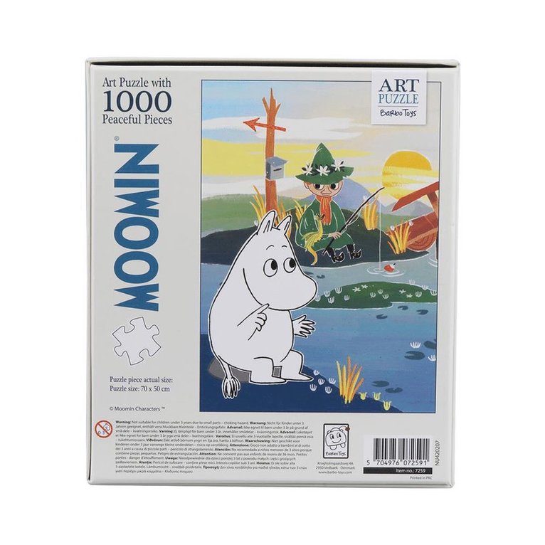 Pussel 1000 bitar Art Puzzle Moomin On Bridge, Övrigt