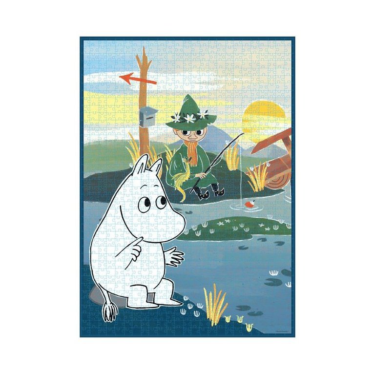 Pussel 1000 bitar Art Puzzle Moomin On Bridge, Övrigt