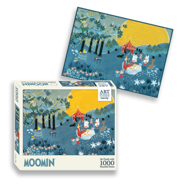 Pussel 1000 bitar Moomin Art Puzzle blå, Övrigt