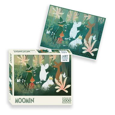 Pussel 1000 bitar Mumin Art Puzzle grön, Övrigt