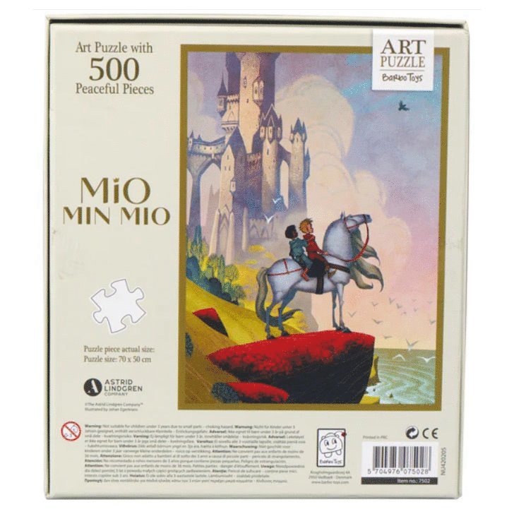 Pussel 500 bitar Art Puzzle Mio Min Mio Slottet, Övrigt