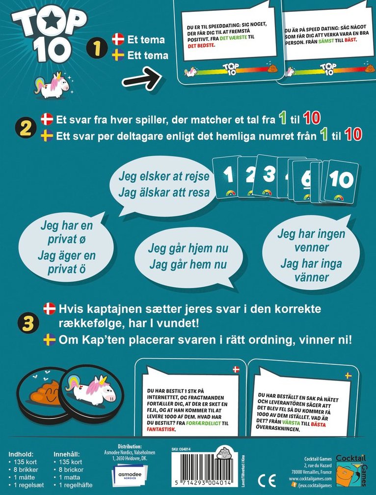 Top 10 (DK/SE), Övrigt