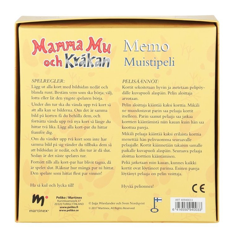 Memo Mamma Mu och Kråkan, Övrigt
