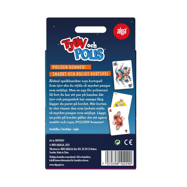 Kortspel Tjuv och polis, Övrigt