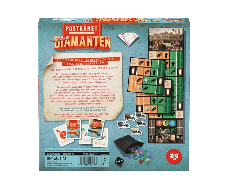 Den försvunna diamanten Postrånet, Övrigt