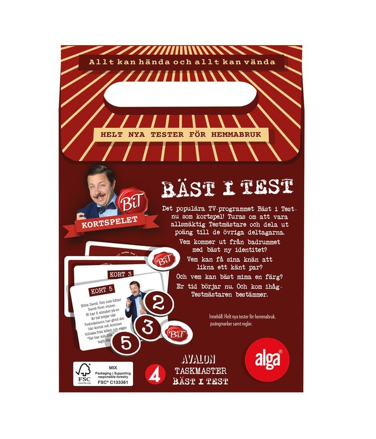 Bäst i Test - kortspelet, Övrigt