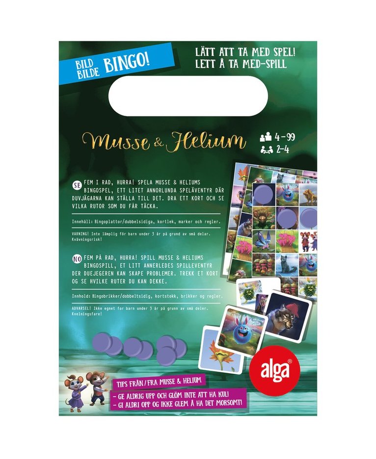 Bildbingo Musse & Helium, Övrigt