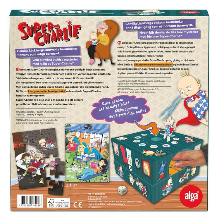Super-Charlie brädspel, Övrigt