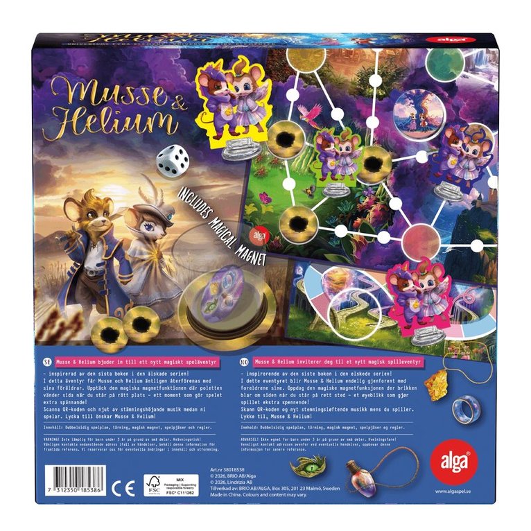 Musse & Helium Universums fyra element, Övrigt