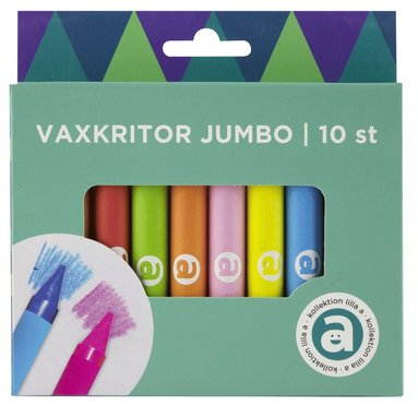 Vaxkritor Jumbo 10 färger