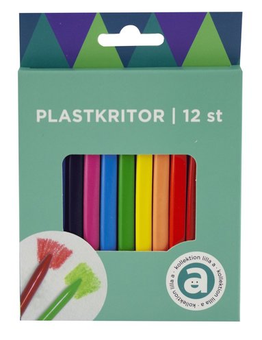 Plastkritor 12 färger