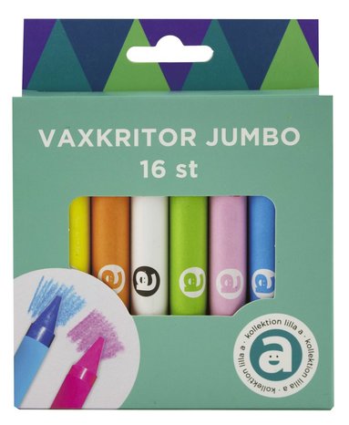 Vaxkritor Jumbo 16 färger