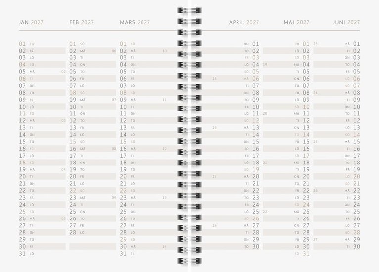 Kalender 2027 A5 Botanical, Övrigt
