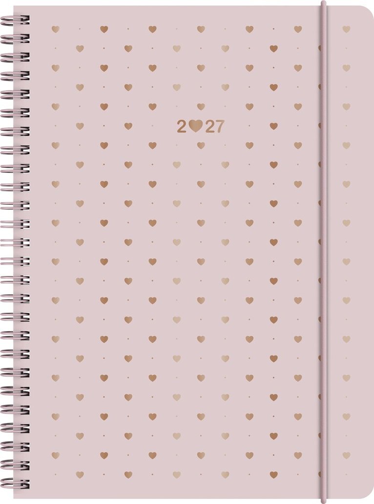 Kalender 2027 A5 Classic Heart, Övrigt. Tillgänglighet: Tillfälligt slut
