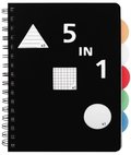 Ämnesblock A5 5 flikar 150 blad 60gsm