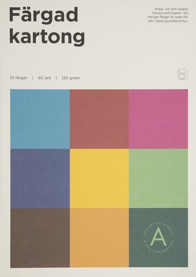 F&auml;rgad kartong A4 120g 60 ark