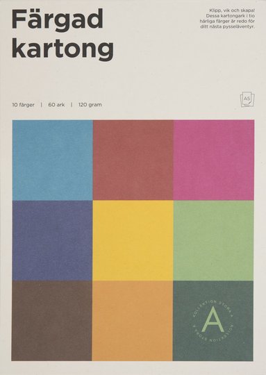 F&auml;rgad kartong A5 120g 60 ark