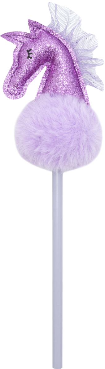 Blyertspenna fluff Unicorn flerf&auml;rgad