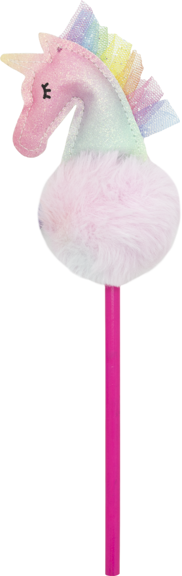 Blyertspenna fluff Unicorn lila