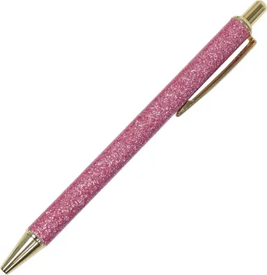 Kulspetspenna 1,0mm glitter cerise