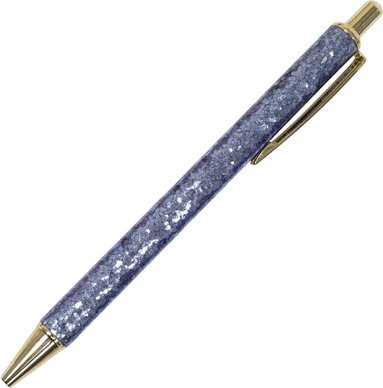 Kulspetspenna 1,0mm glitter turkos