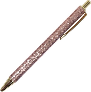 Kulspetspenna 1,0mm glitter rosa