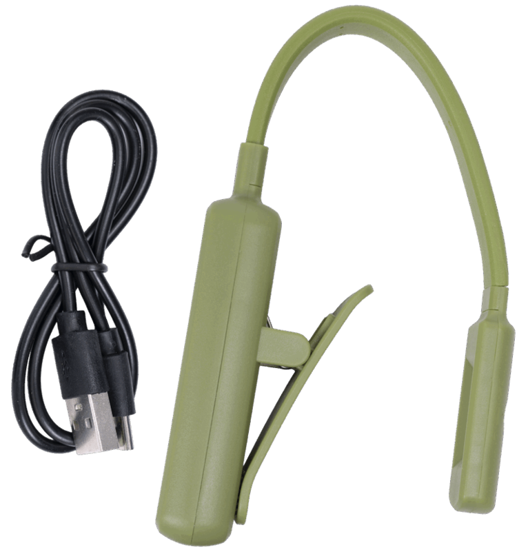 Boklampa med arm, laddbar - mossgrön, Övrigt