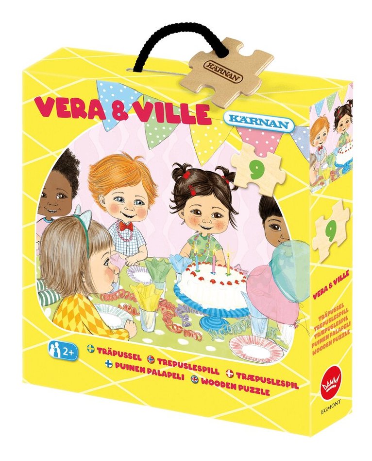 Träpussel 9 bitar Vera & Ville, Övrigt. Tillgänglighet: Lägg i varukorg
