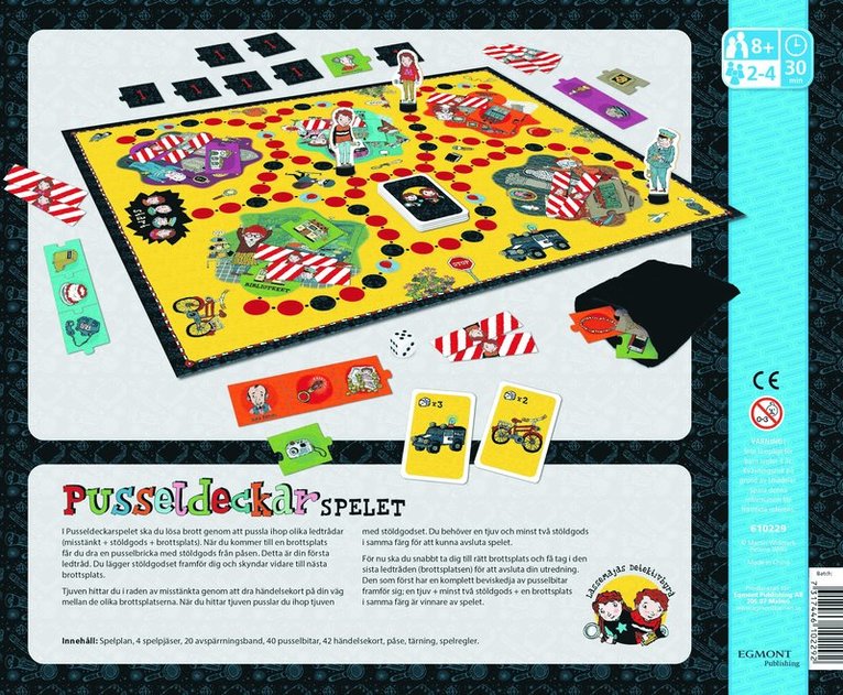 Lasse-Maja Pusseldeckarspelet, Övrigt