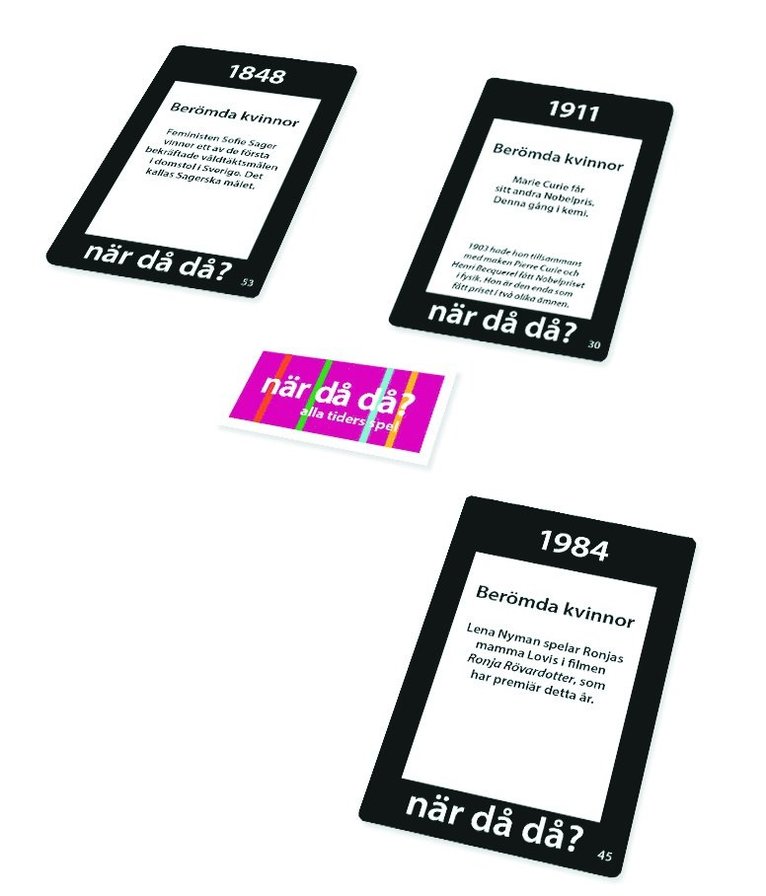 När då då?! Pocket - Berömda kvinnor, Övrigt