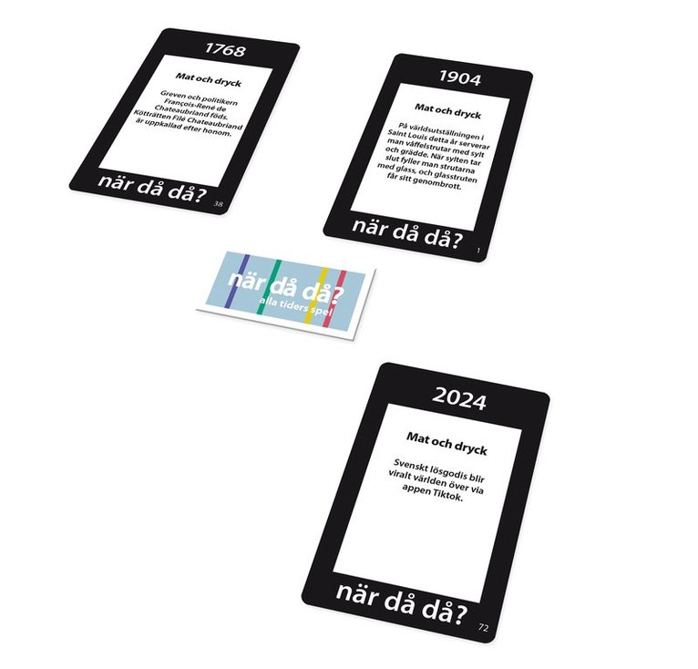 När då då? pocket - Mat och dryck, Övrigt
