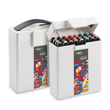 Sketch marker 32 färger i låda, Övrigt