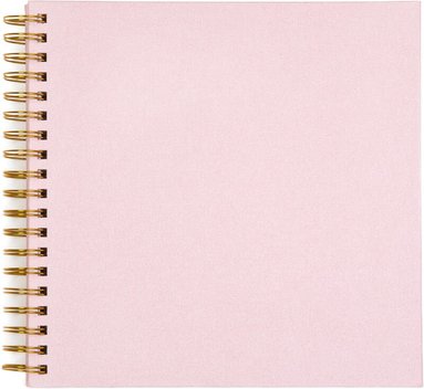 Fotoalbum 245x245mm spiral vita blad rosa
