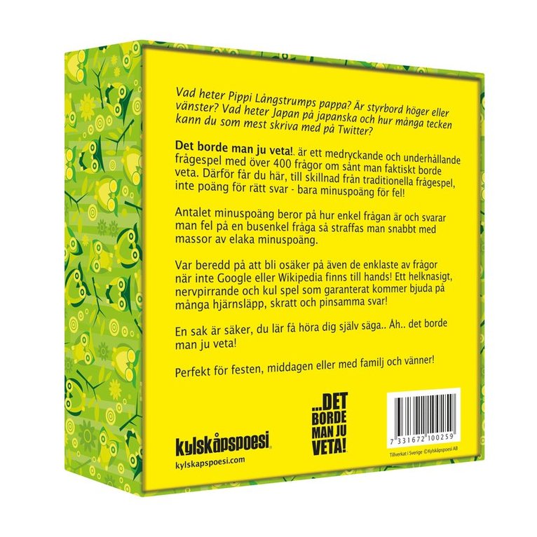 Det borde man ju veta, Övrigt