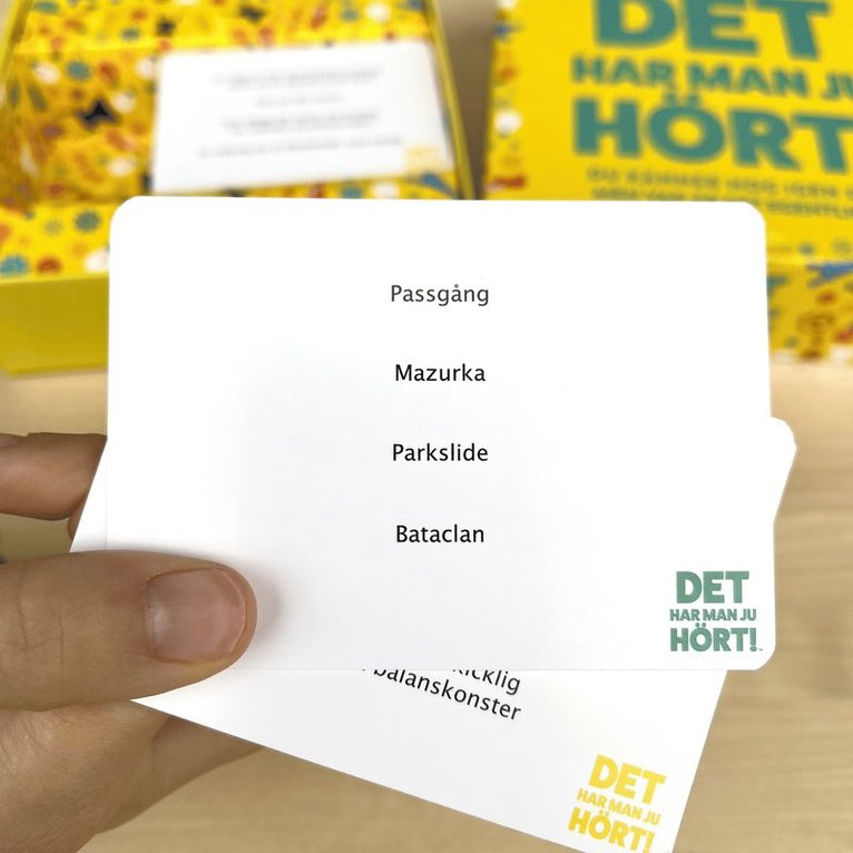 Det har man ju hört, Övrigt