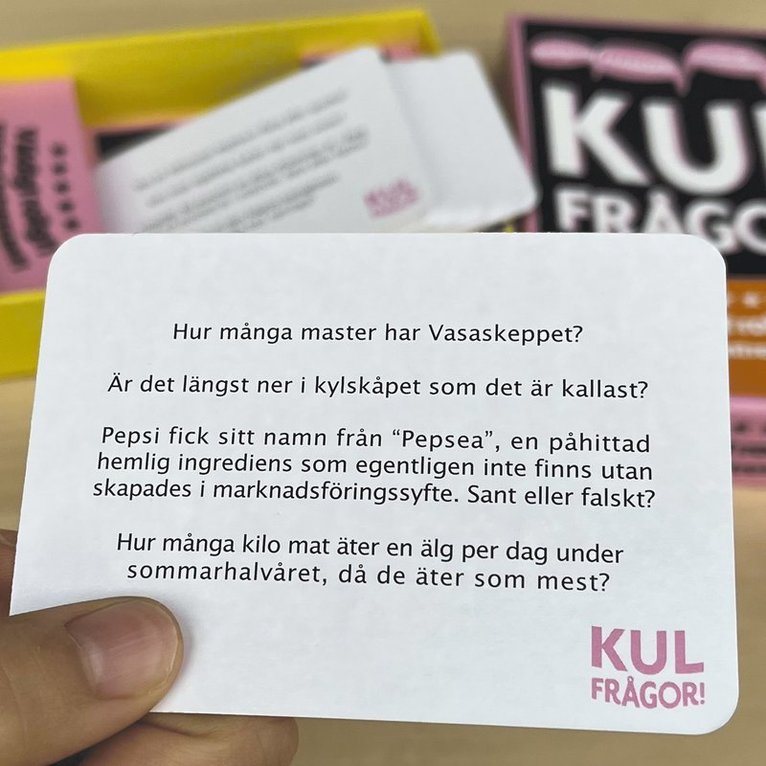 Kul frågor, Övrigt