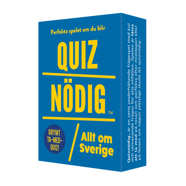 Quiznödig - Allt om Sverige, Övrigt. Tillgänglighet: Lägg i varukorg