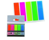 Notisflikar PET 12x45mm 5x25st 5 färger