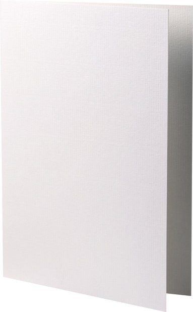 Kort A5 dubbla 5-pack vit