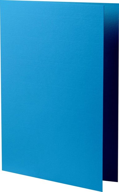 Kort A5 dubbla 5-pack azurbl&aring;