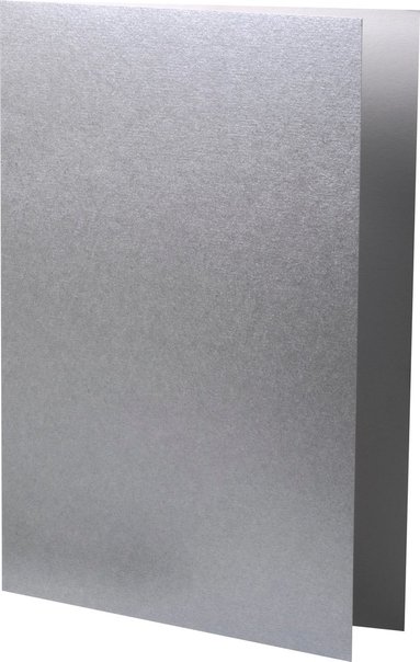 Kort A7 dubbla st&aring;ende 5-pack silver