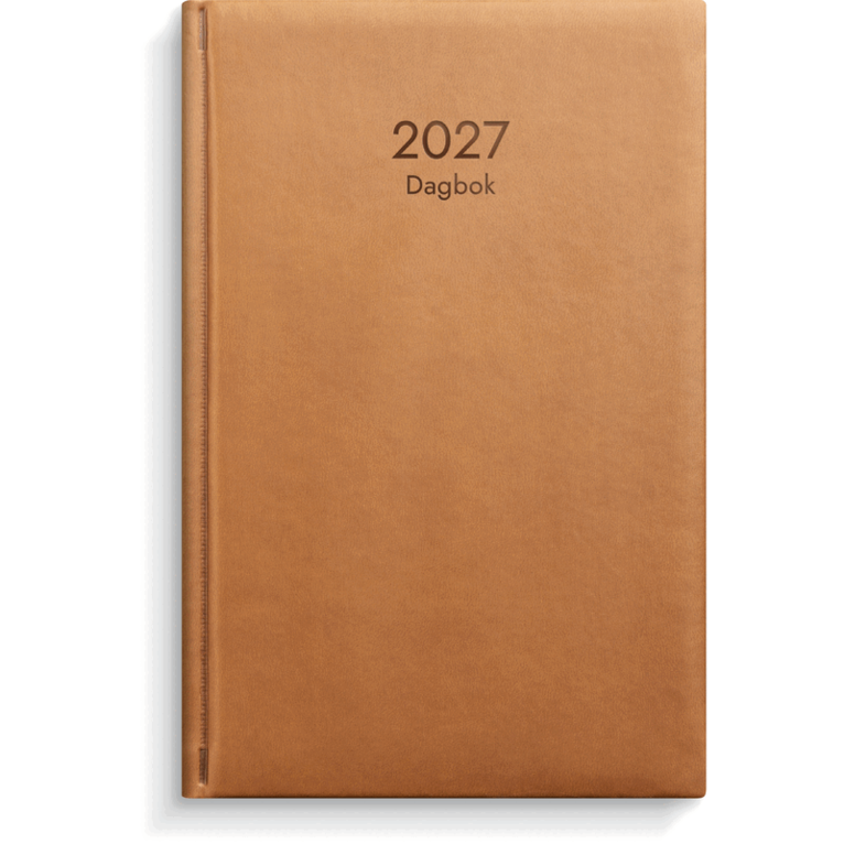 Dagbok 2027 cognac konstläder, Övrigt