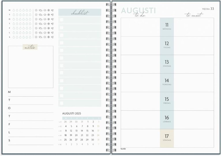 Kalender 2025-2026 Life Planner To Do, Övrigt