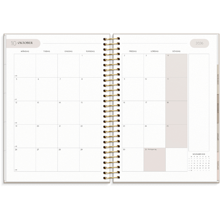 Kalender 2026-2027 Life Organizer, Övrigt