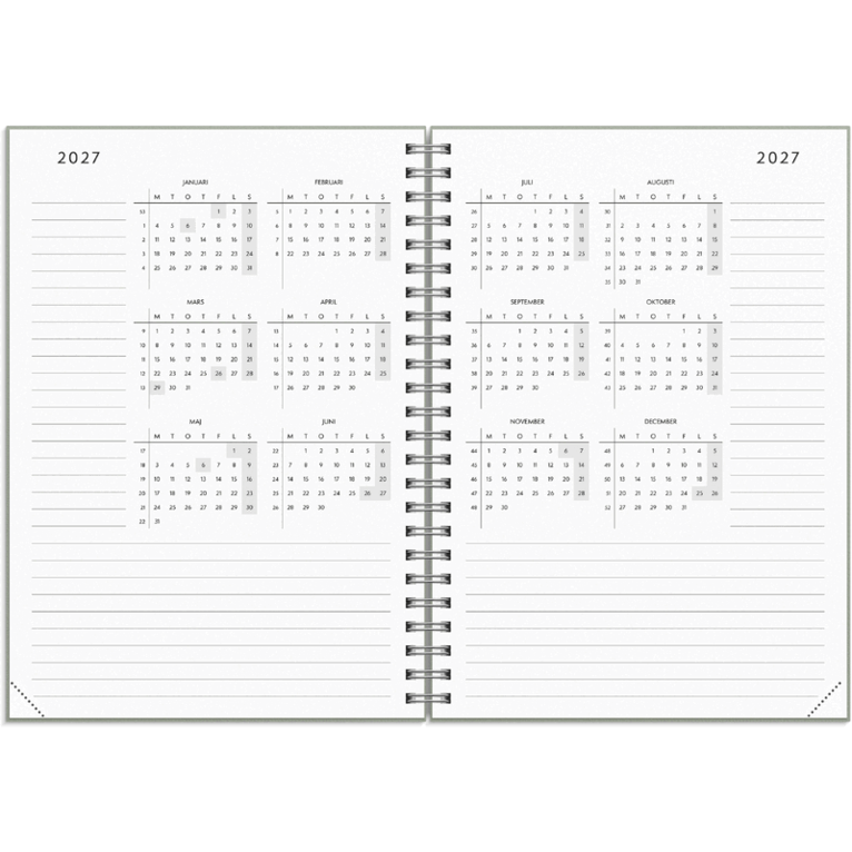 Kalender Plan more 2027, Övrigt