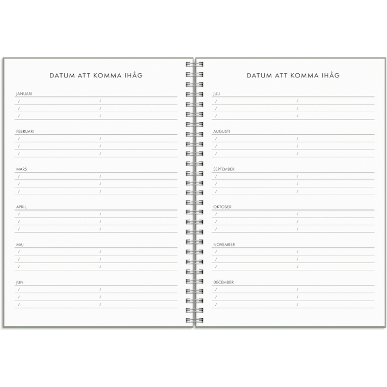 Kalender 2026-2027 Plan more, Övrigt