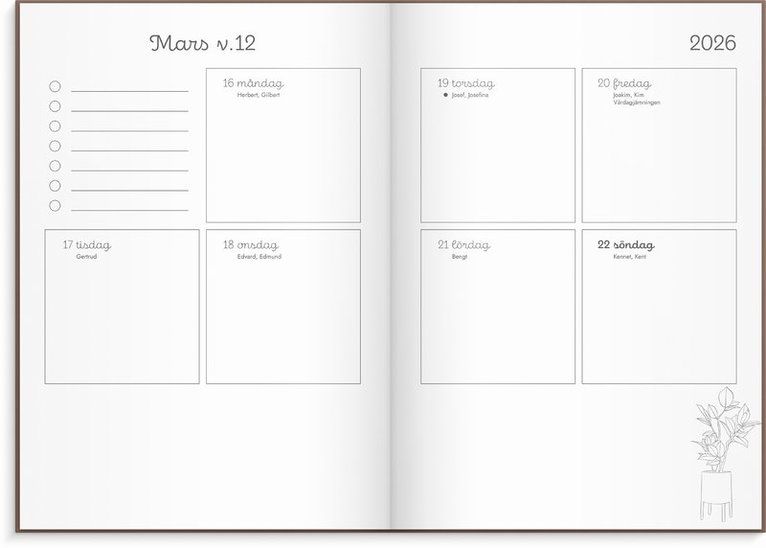 Kalender 2025-2026 Doodle inbunden, Övrigt