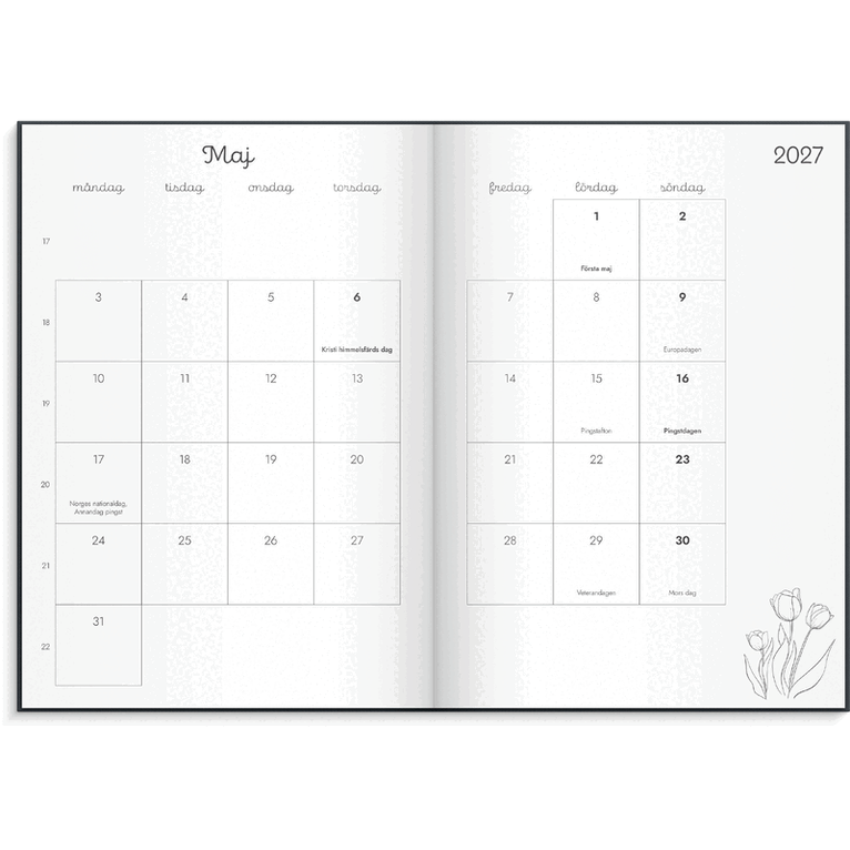 Kalender 2026-2027 Doodle inbunden, Övrigt