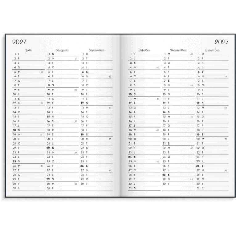 Kalender 2026-2027 Doodle inbunden, Övrigt