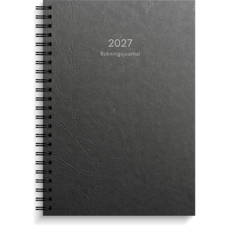 Bokningsjournalen 2027 svart kartong, Övrigt